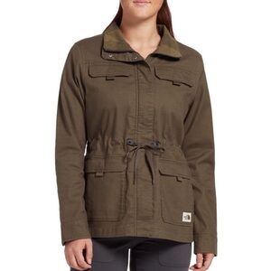 The North‎ Face Urban Utility Jacket Full Zip Canvas Long Sleeve Green Womens S